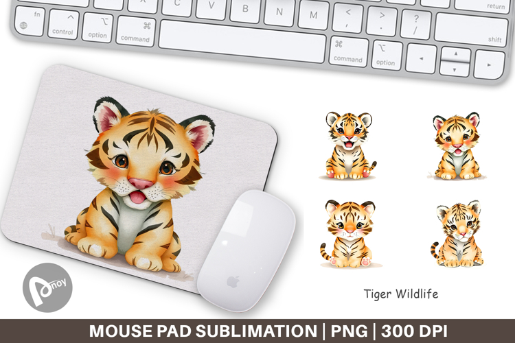 Mouse Pad Tiger Wildlife