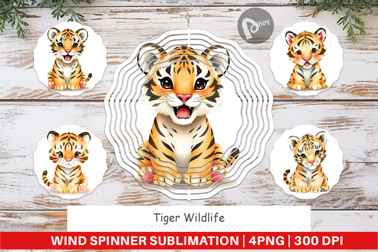 Wind Spinner Tiger Wildlife
