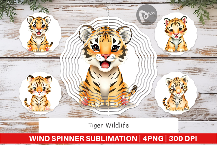Wind Spinner Tiger Wildlife