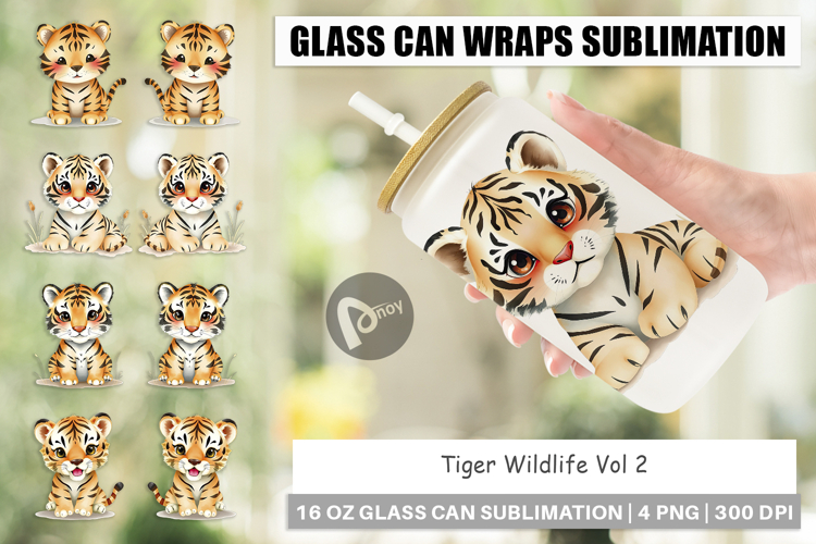Glass Can Tiger Wildlife