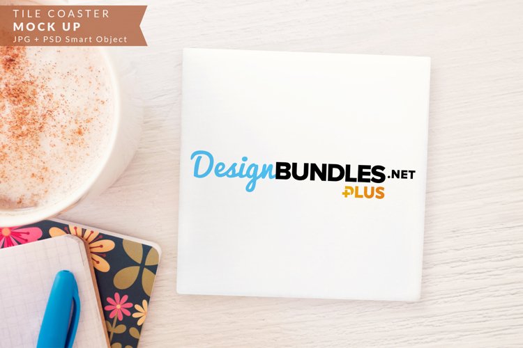 Tile Coaster Mock up example image 1