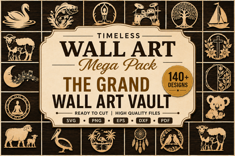 Timeless Wall Art Mega Pack SVG Bundle,Laser Cut svg Bundle