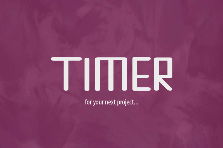Timer Serif Modern Geometric Display Font