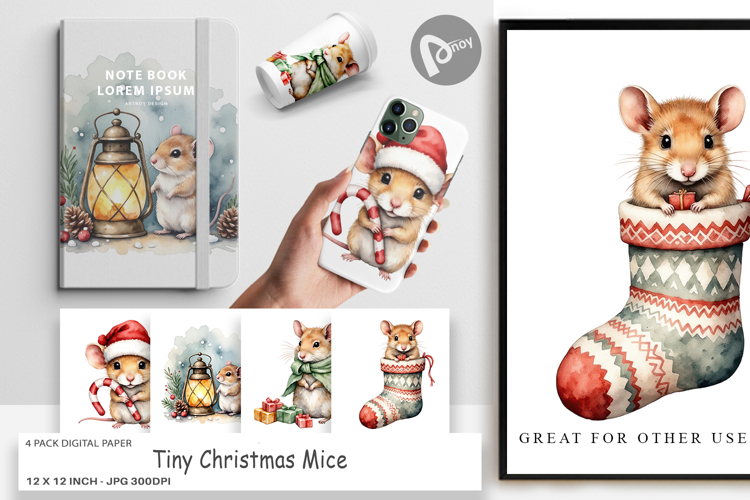 Christmas Watercolor Clipart Image 12