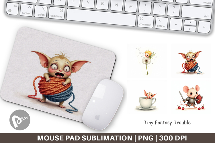 Mouse Pad Tiny Fantasy Trouble