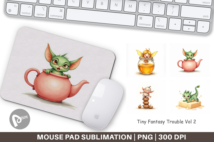 Mouse Pad Tiny Fantasy Trouble