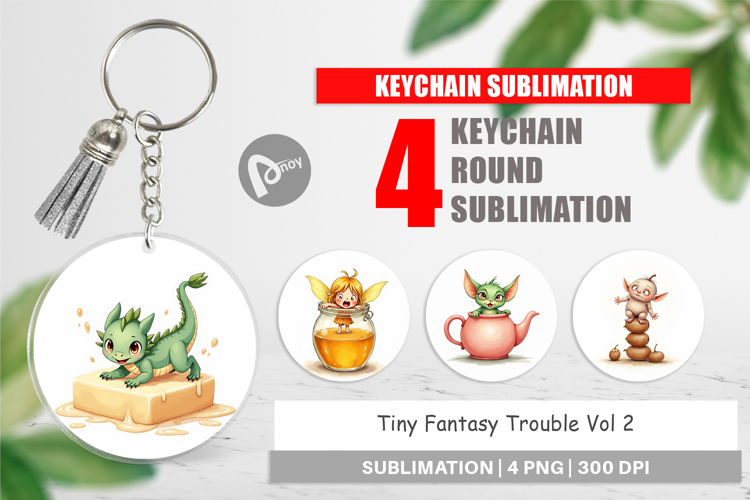 Keychain Tiny Fantasy Trouble