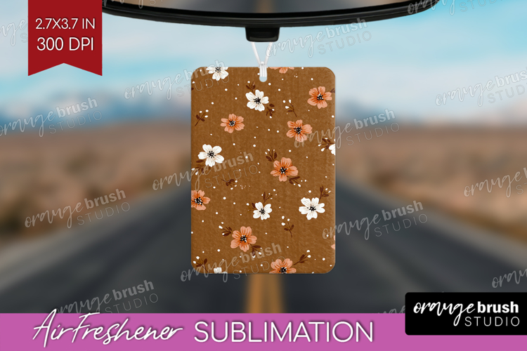 Tiny Flowers Air Freshener PNG - Floral PNG Sublimation