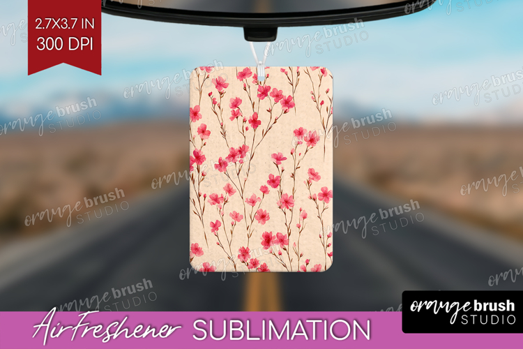 Tiny Flowers Air Freshener PNG - Floral PNG Sublimation