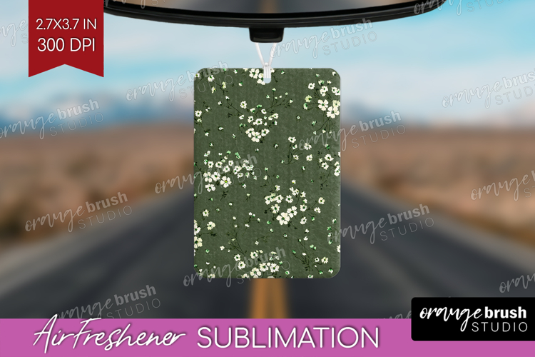 Tiny Flowers Air Freshener PNG - Floral PNG Sublimation