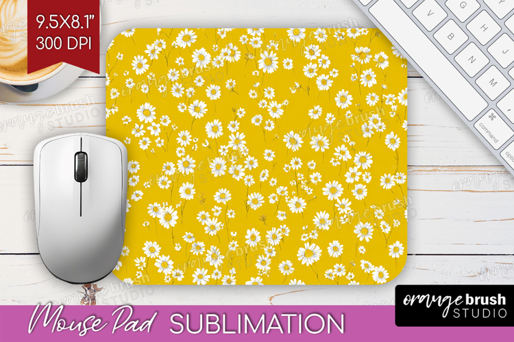 Tiny Flowers Mouse Pad Sublimation - Floral Mousepad PNG