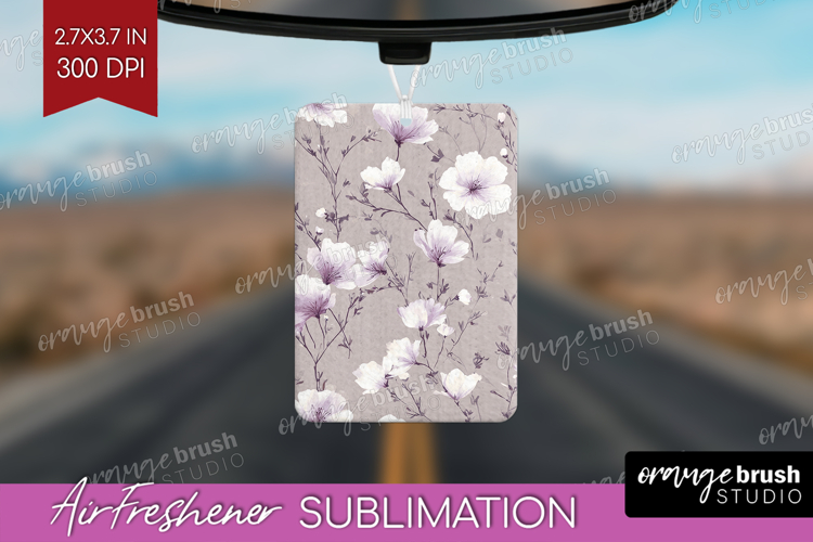 Tiny Flowers Air Freshener PNG - Floral PNG Sublimation
