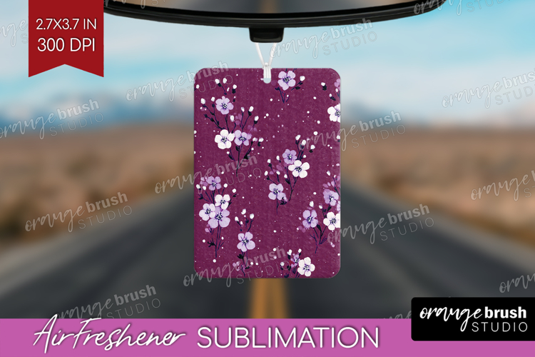 Tiny Flowers Air Freshener PNG - Floral PNG Sublimation
