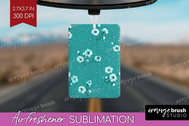 Tiny Flowers Air Freshener PNG - Floral PNG Sublimation