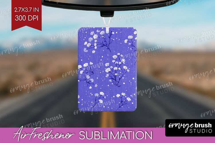 Tiny Flowers Air Freshener PNG - Floral PNG Sublimation