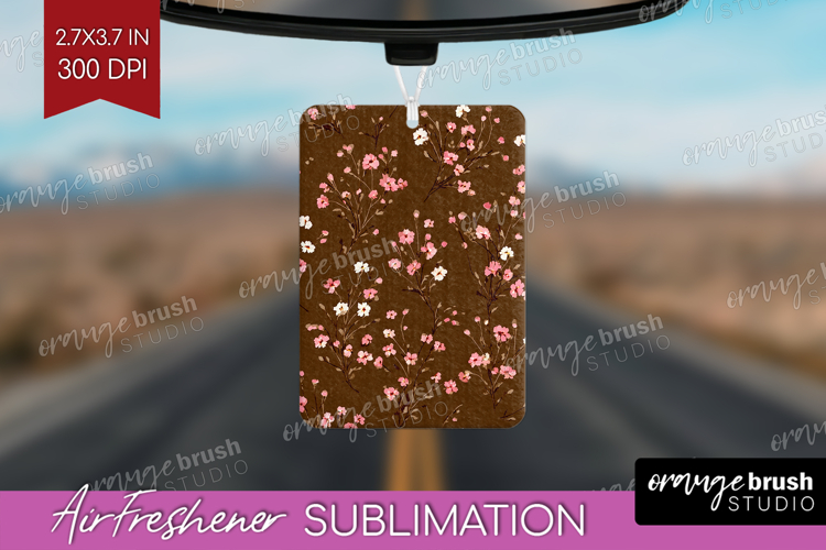 Tiny Flowers Air Freshener PNG - Floral PNG Sublimation