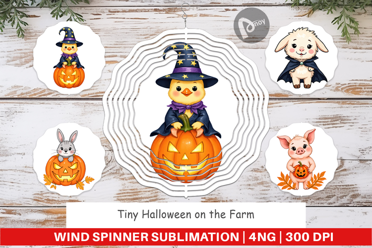 Wind Spinner Tiny Farm Halloween