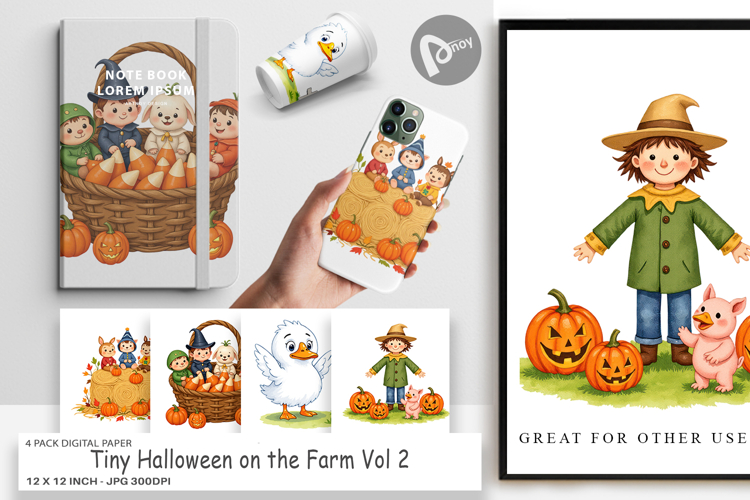Halloween Scrapbook Paper Image 19