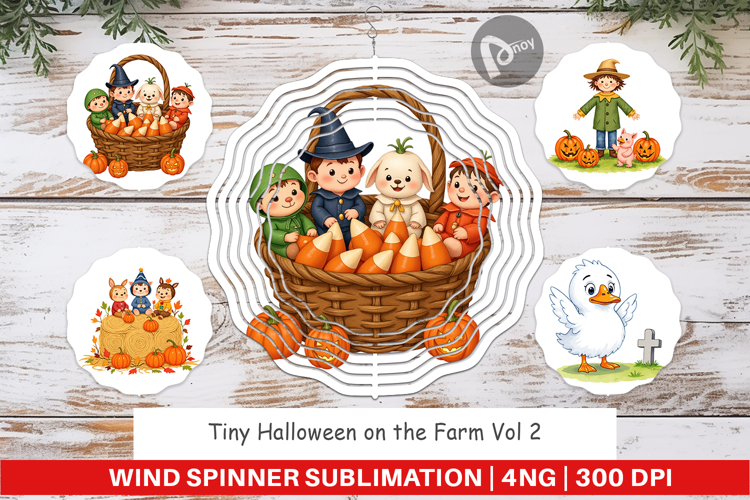 Wind Spinner Tiny Farm Halloween