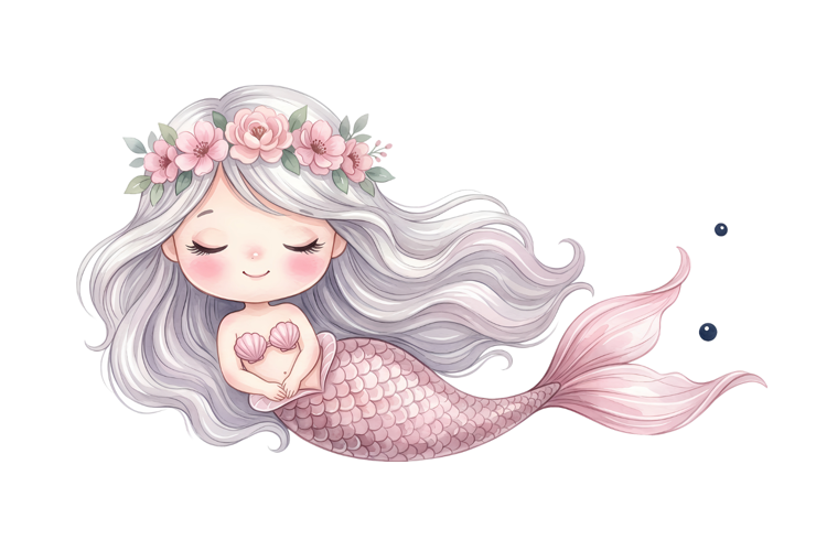 Tiny Mermaid Png | Cute Mermaid Png