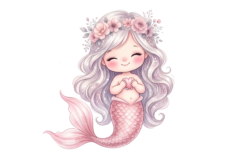 Tiny Mermaid Png | Cute Mermaid Png