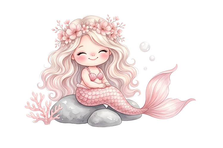 Tiny Mermaid Png | Cute Mermaid Png