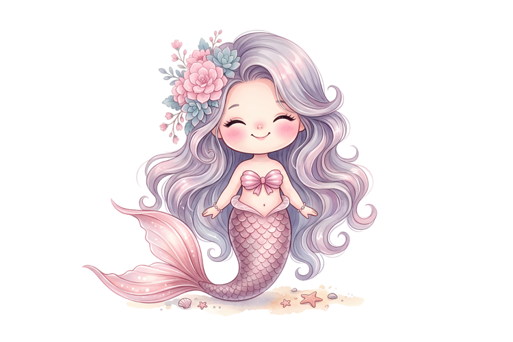 Tiny Mermaid Png | Cute Mermaid Png