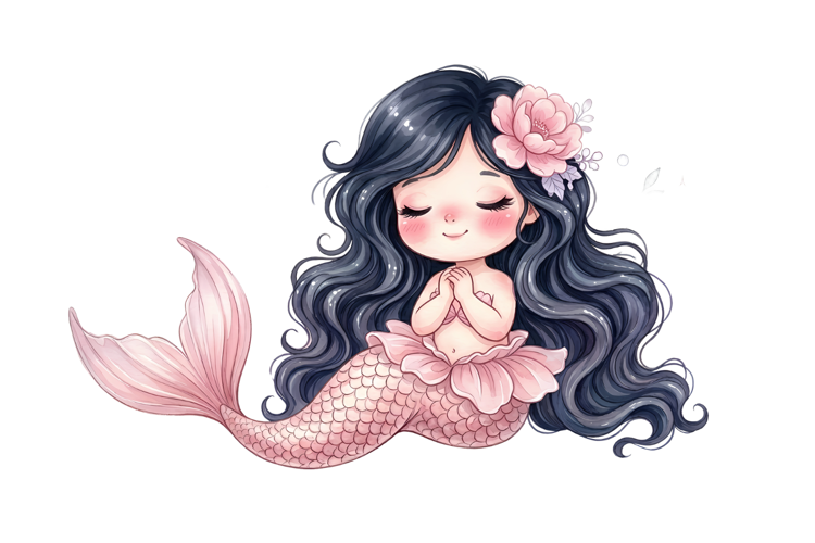Tiny Mermaid Png | Cute Mermaid Png