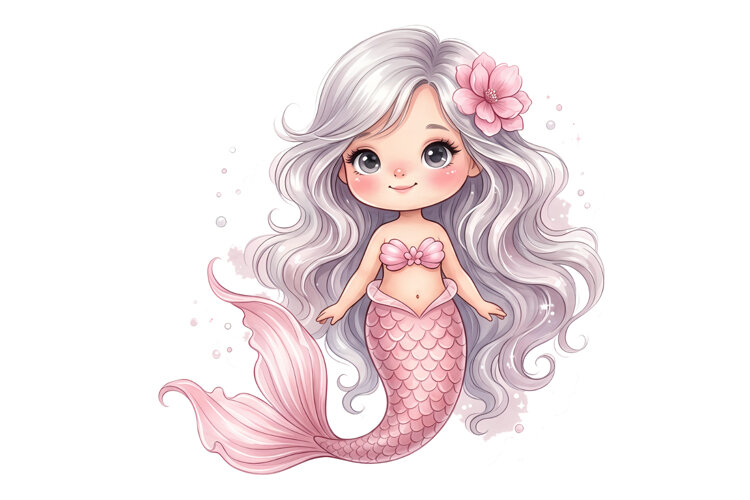 Tiny Mermaid Png |Cute Mermaid Png example image 1