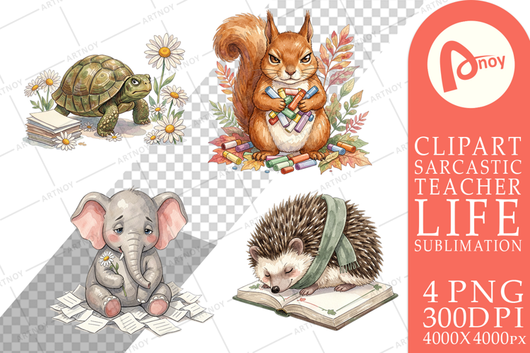 Tired Boho Teacher Animal Sublimation