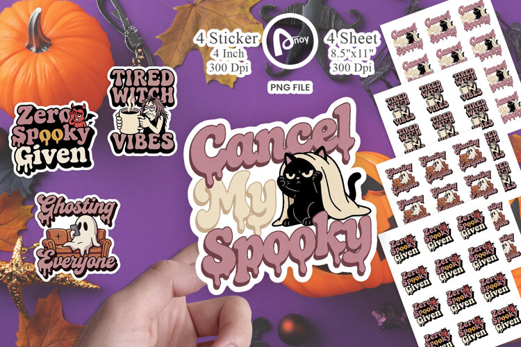 Tired Ghoul Club Sticker example image 1