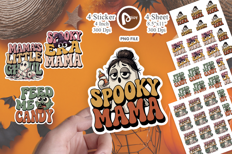 Spooky Mama Halloween Sticker