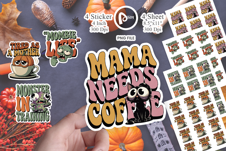 Spooky Mama Halloween Sticker