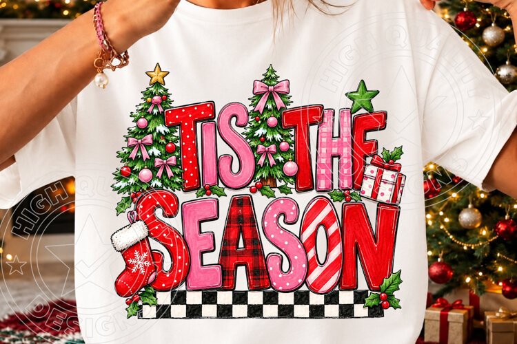 Tis the Season Christmas PNG example image 1