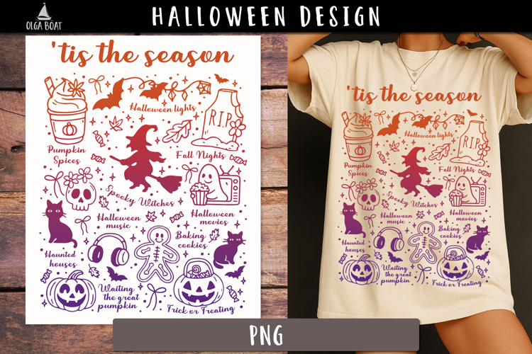 Tis the Season PNG design Halloween clipart
