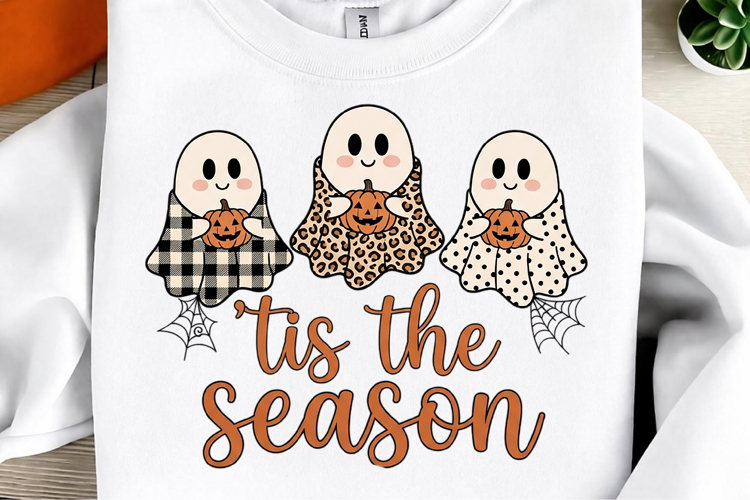 Tis the Season Spooky Ghost PNG