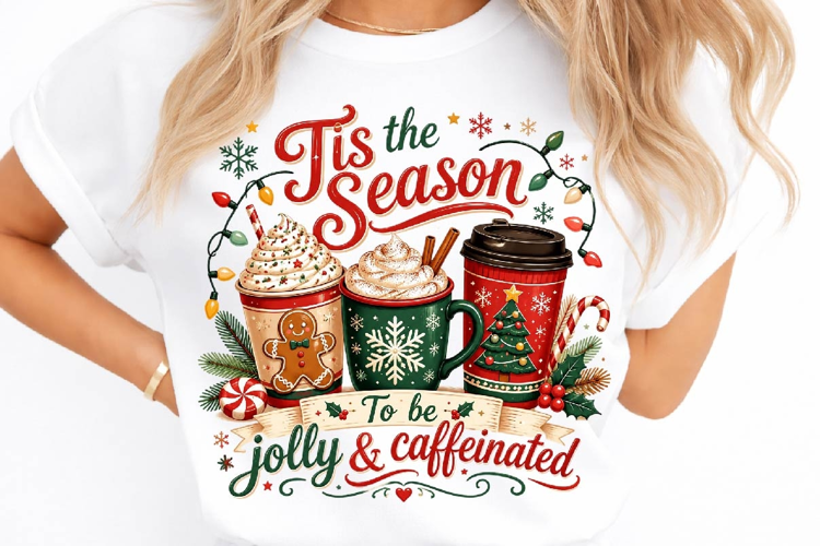 Tis the Season to Be Caffeinated PNG