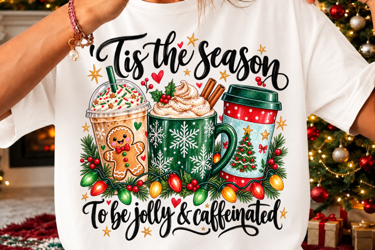 Tis the Season to Be Caffeinated PNG
