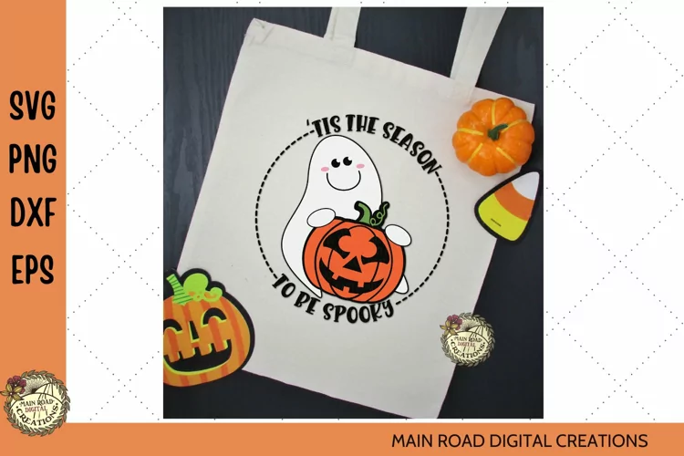 Halloween SVG|Tis the Season to be Spooky Ghost|Kids Design