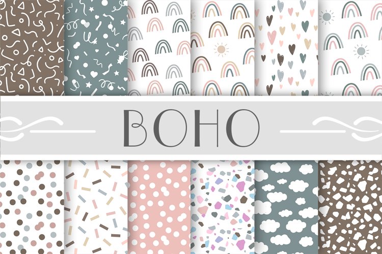 Boho Scrapbook Paper Image 8