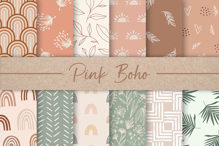 Boho Scrapbook Paper Image 23