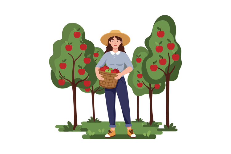 Apple Basket Clipart Image 5