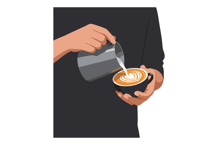 Latte Clipart Image 16