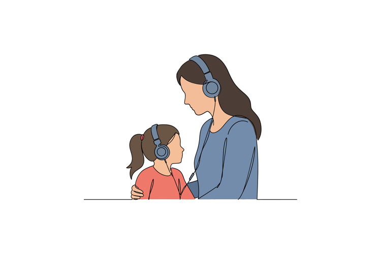 Mother And Daughter Clipart Image 13