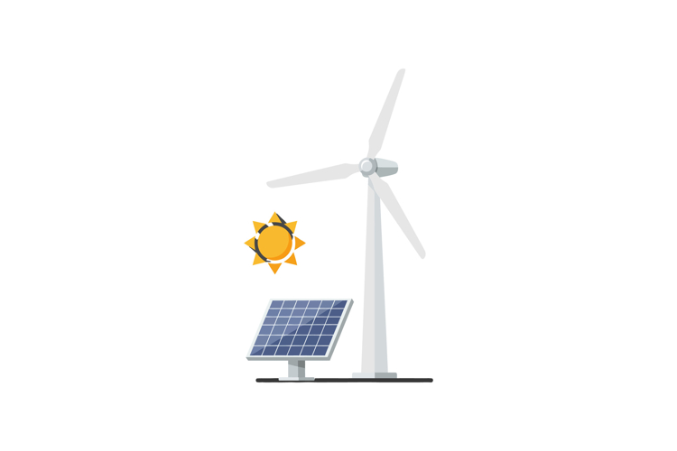 Wind Turbine Clipart Image 24