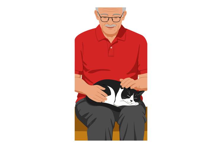 Cat Clipart Black And White Image 22