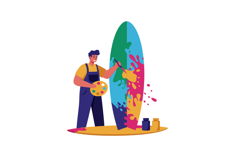 Surfboard Clipart Image 13
