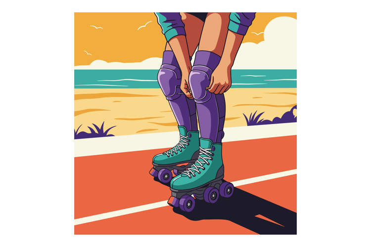 Roller Skates Clipart Image 21