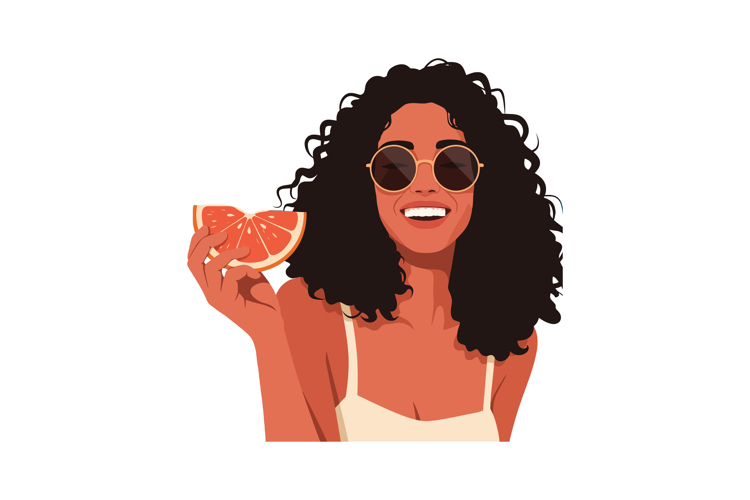 Curly Hair Clipart Image 14