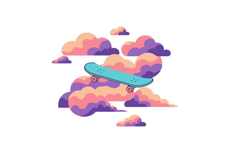 Skateboard Vector Image 21